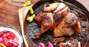 دجاجة على الفحم